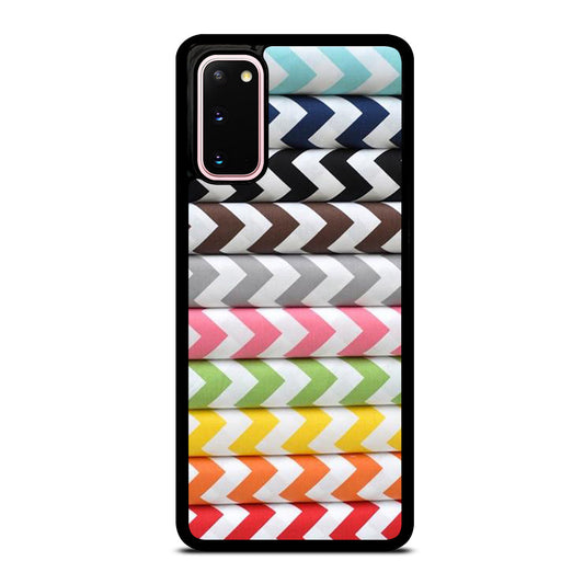 RILEY BLAKE CHEVRON PATTERN COLORFUL Samsung Galaxy S20 Case Cover