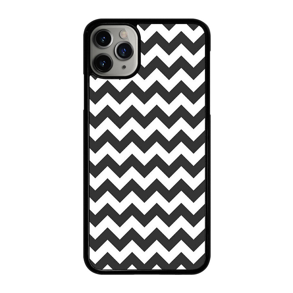 RILEY BLAKE CHEVRON PATTERN GREY iPhone 11 Pro Max Case Cover