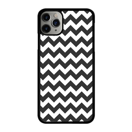 RILEY BLAKE CHEVRON PATTERN GREY iPhone 11 Pro Max Case Cover
