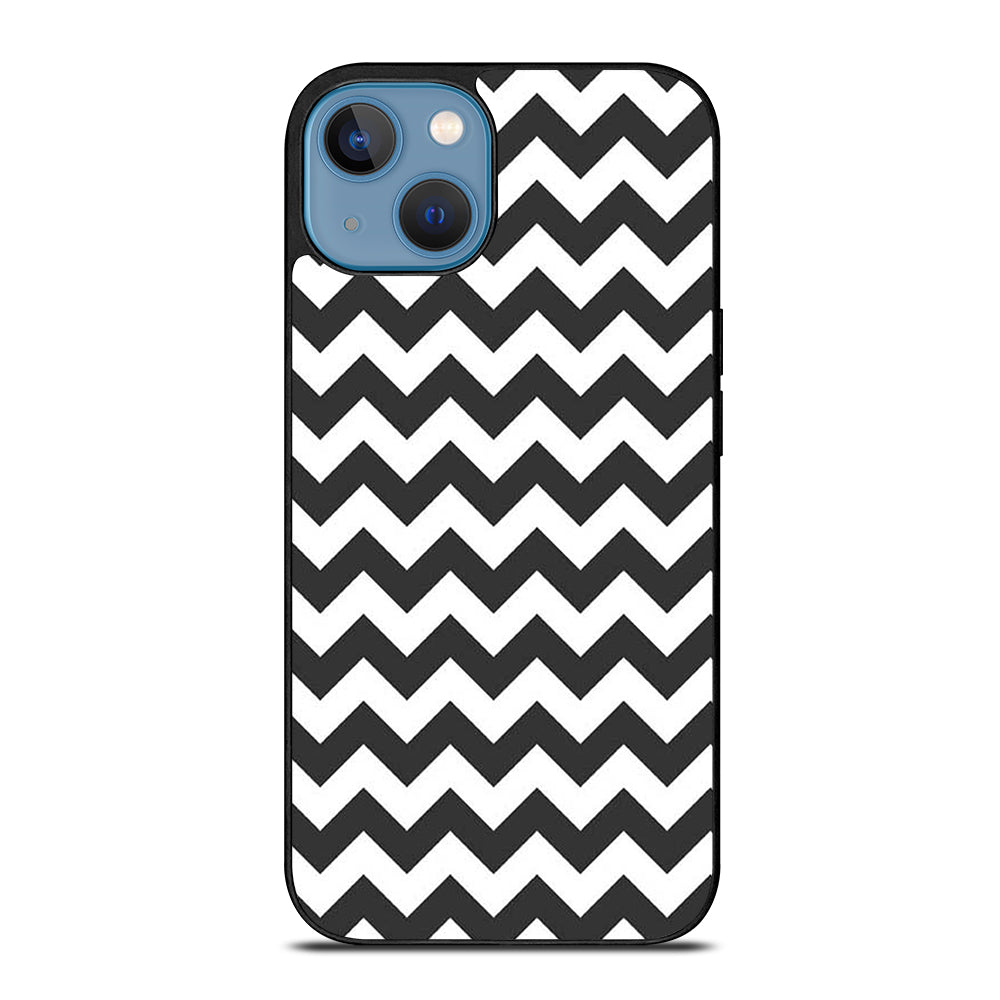 RILEY BLAKE CHEVRON PATTERN GREY iPhone 13 Case Cover
