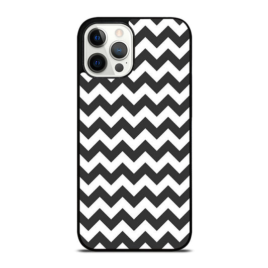RILEY BLAKE CHEVRON PATTERN GREY iPhone 12 Pro Max Case Cover