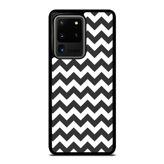 RILEY BLAKE CHEVRON PATTERN GREY Samsung Galaxy S20 Ultra Case Cover