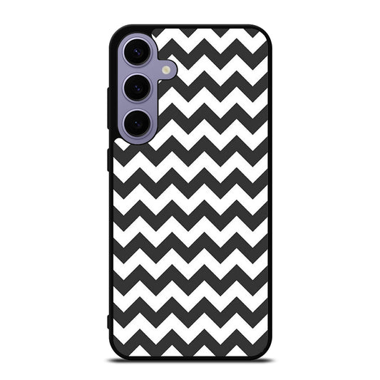 RILEY BLAKE CHEVRON PATTERN GREY Samsung Galaxy S24 Plus Case Cover