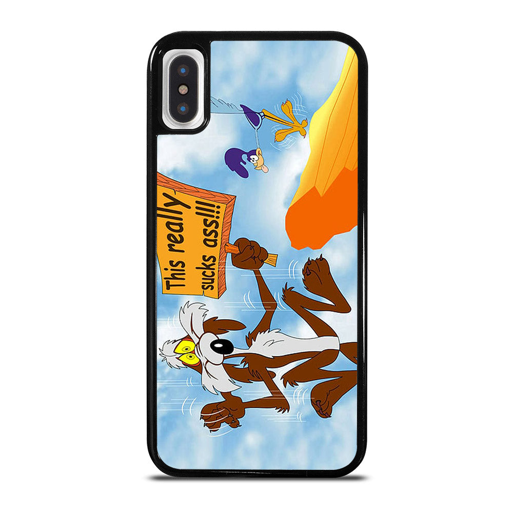 ROAD RUNNER LOONEY TUNES QUOTE iPhone X / XS Case Cover