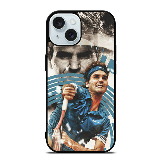 ROGER FEDERER TENNIS iPhone 15 Case Cover