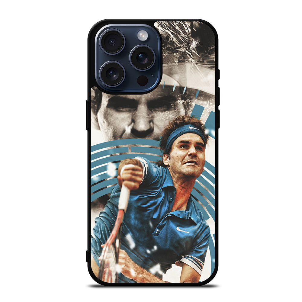 ROGER FEDERER TENNIS iPhone 15 Pro Max Case Cover