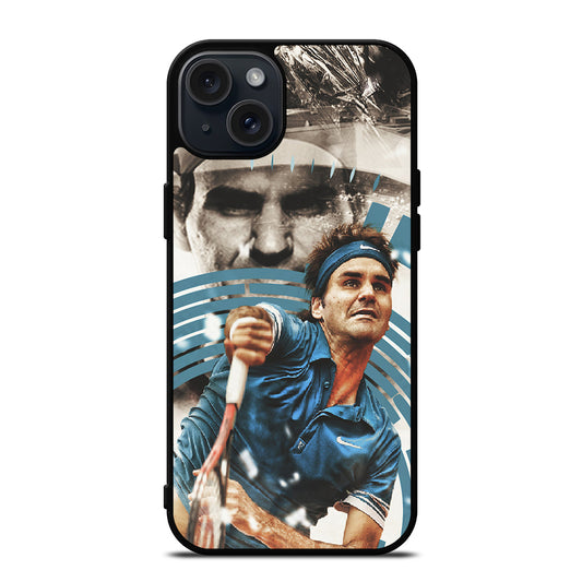ROGER FEDERER TENNIS iPhone 15 Plus Case Cover