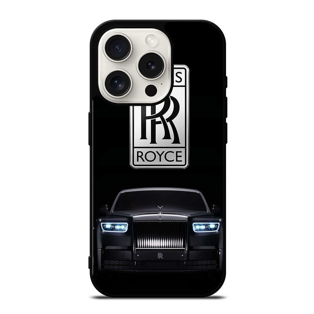 ROLLS ROYCE BLACK CAR iPhone 15 Pro Case Cover