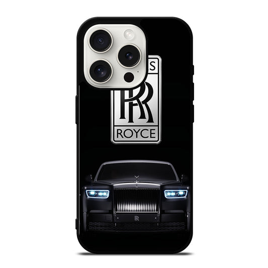 ROLLS ROYCE BLACK CAR iPhone 15 Pro Case Cover