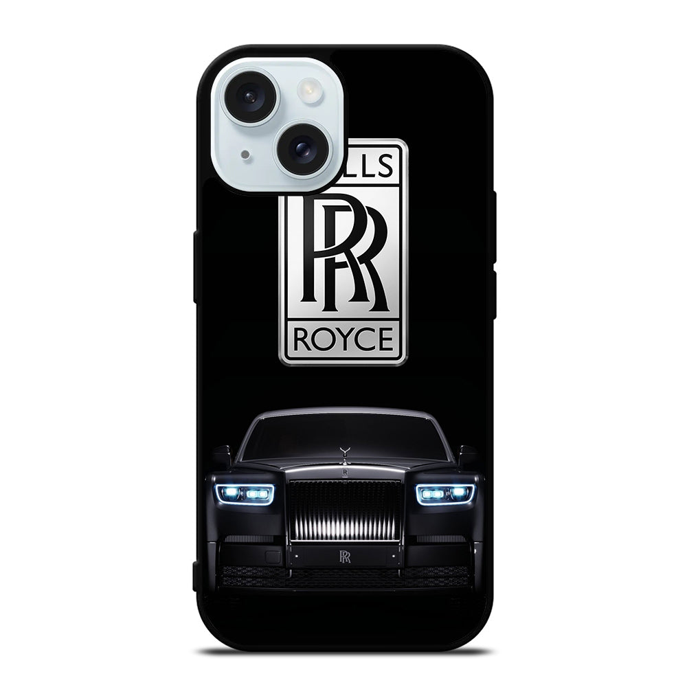 ROLLS ROYCE BLACK CAR iPhone 15 Case Cover