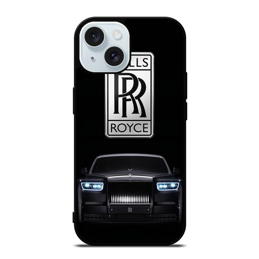 ROLLS ROYCE BLACK CAR iPhone 15 Case Cover