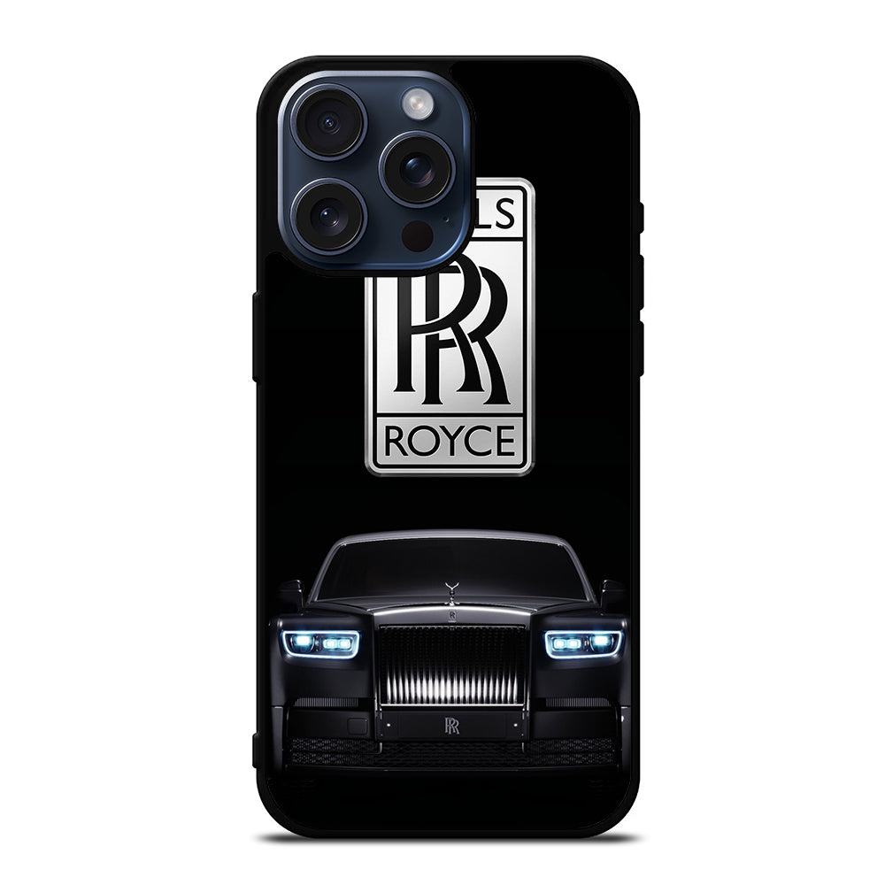 ROLLS ROYCE BLACK CAR iPhone 15 Pro Max Case Cover
