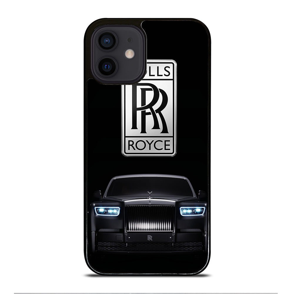 ROLLS ROYCE BLACK CAR iPhone 12 Mini Case Cover