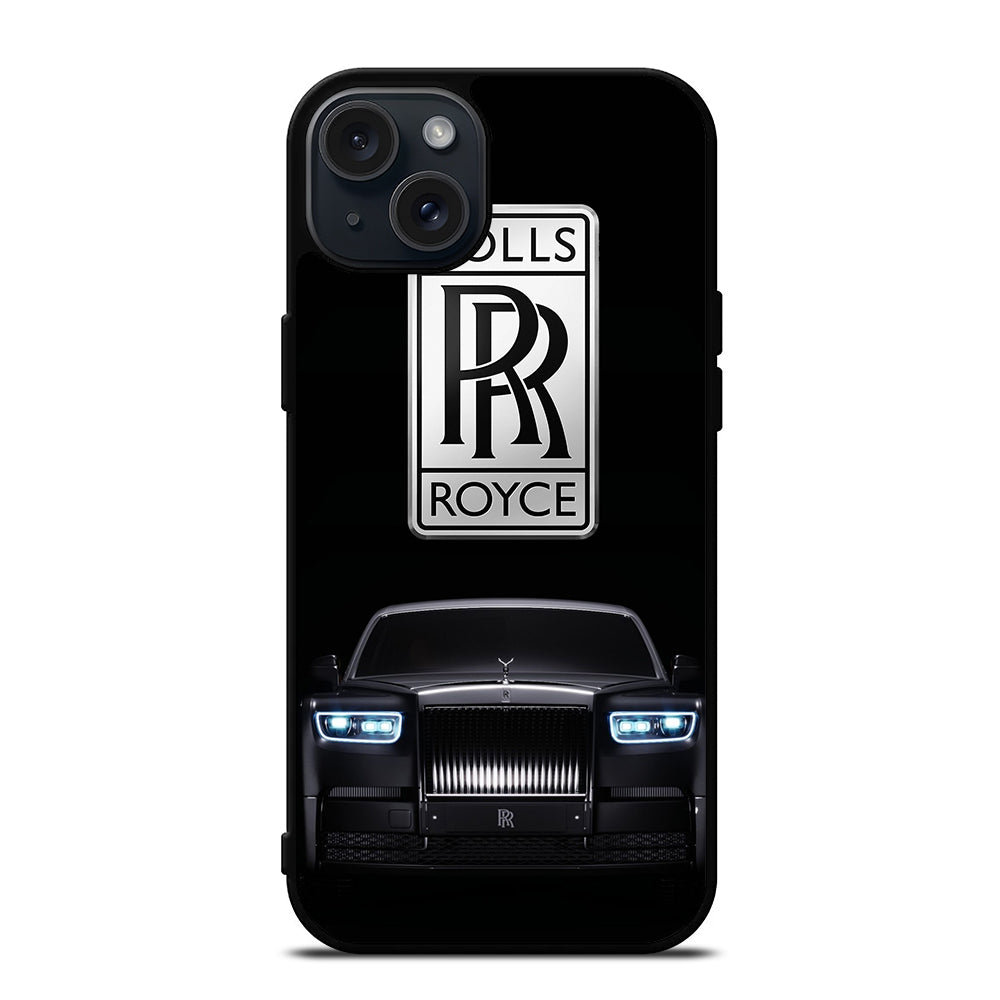 ROLLS ROYCE BLACK CAR iPhone 15 Plus Case Cover