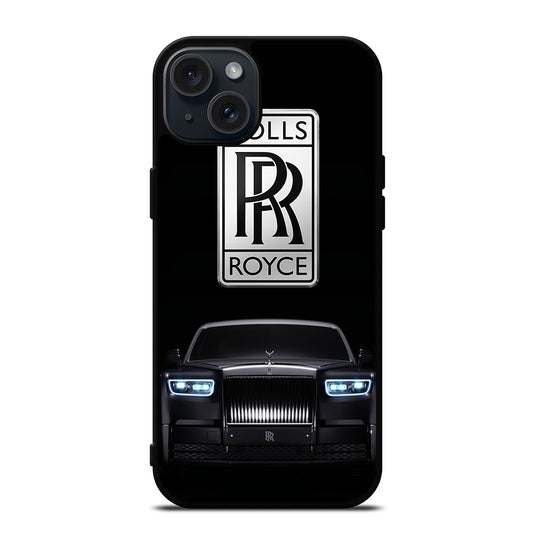 ROLLS ROYCE BLACK CAR iPhone 15 Plus Case Cover