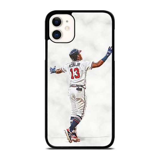 RONALD ACUNA JR ATLANTA BRAVES MARBLE iPhone 11 Case Cover