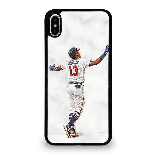 RONALD ACUNA JR ATLANTA BRAVES MARBLE iPhone XS Max Case Cover