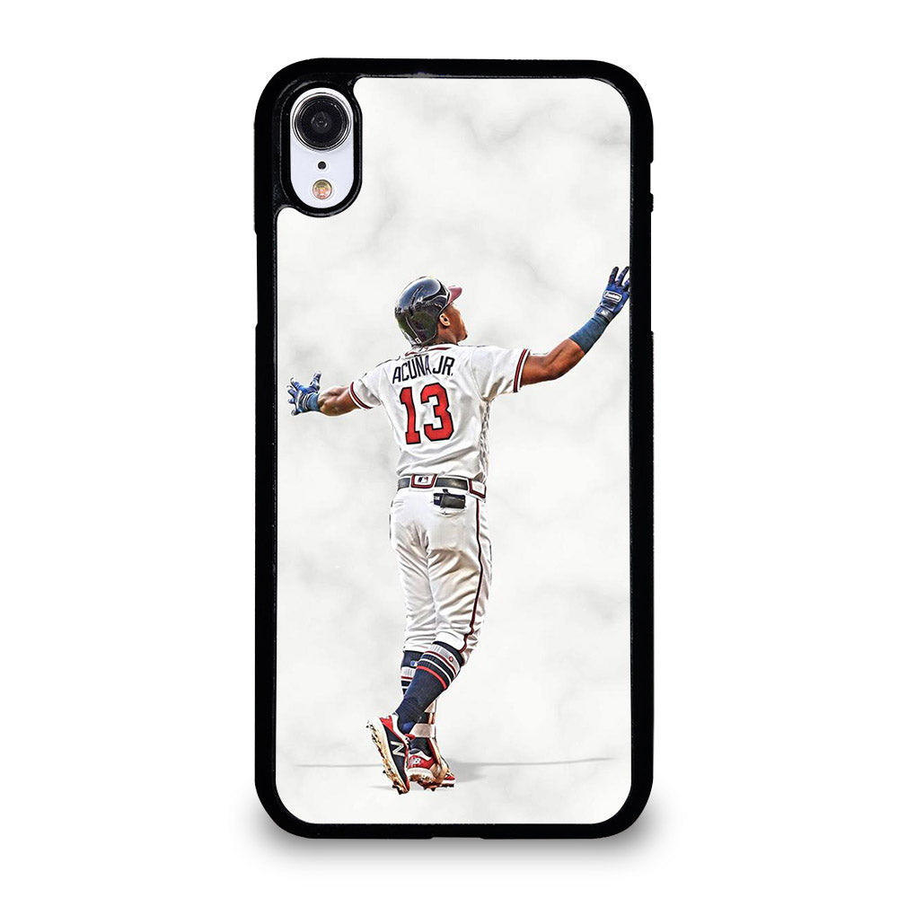 RONALD ACUNA JR ATLANTA BRAVES MARBLE iPhone XR Case Cover