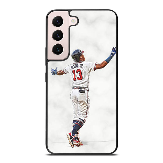 RONALD ACUNA JR ATLANTA BRAVES MARBLE Samsung Galaxy S22 Plus Case Cover