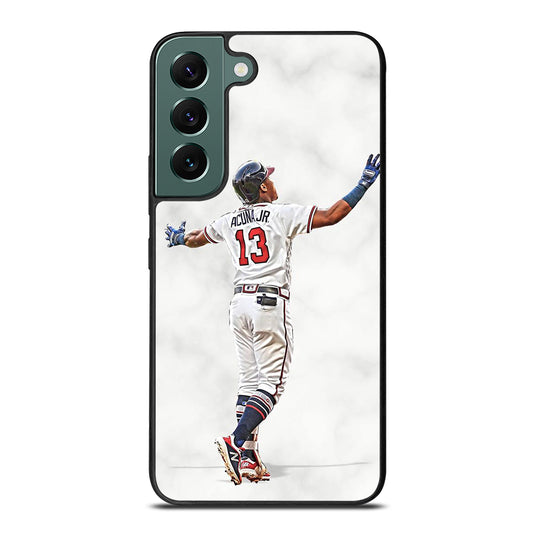 RONALD ACUNA JR ATLANTA BRAVES MARBLE Samsung Galaxy S22 Case Cover