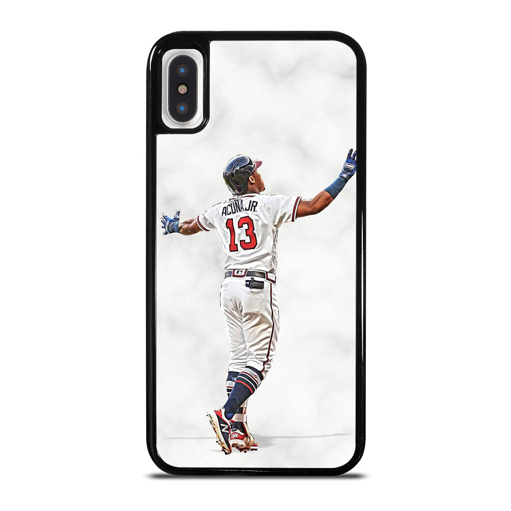 RONALD ACUNA JR ATLANTA BRAVES MARBLE iPhone X / XS Case Cover