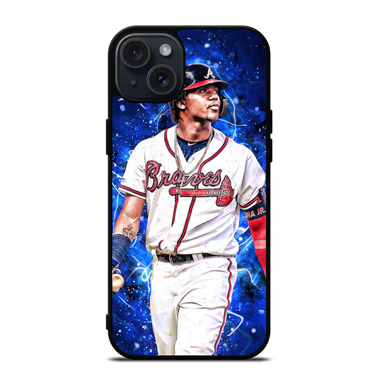 RONALD ACUNA JR ATLANTA BRAVES BASEBALL iPhone 15 Plus Case Cover