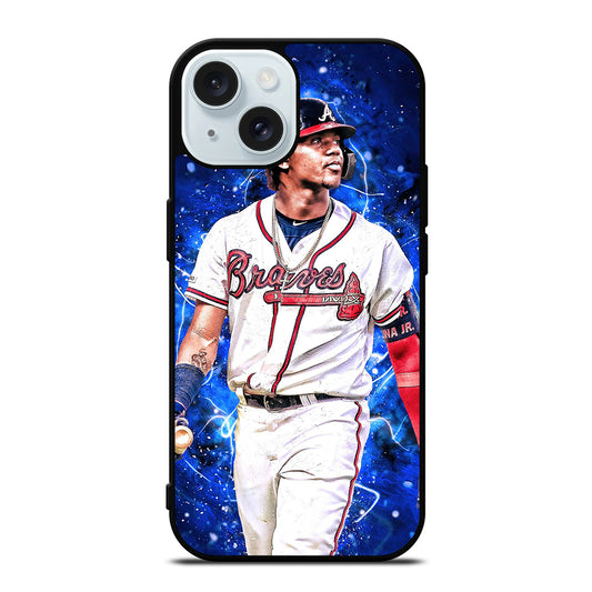 RONALD ACUNA JR ATLANTA BRAVES BASEBALL iPhone 15 Case Cover