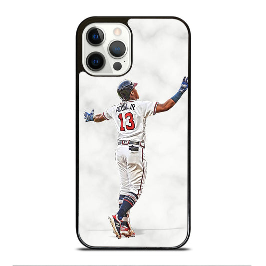 RONALD ACUNA JR ATLANTA BRAVES MARBLE iPhone 12 Pro Case Cover