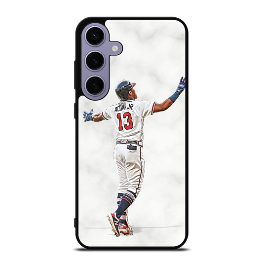 RONALD ACUNA JR ATLANTA BRAVES MARBLE Samsung Galaxy S24 Plus Case Cover