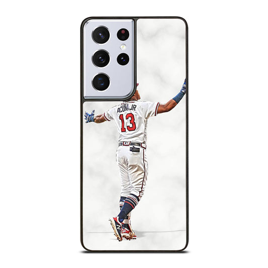 RONALD ACUNA JR ATLANTA BRAVES MARBLE Samsung Galaxy S21 Ultra Case Cover