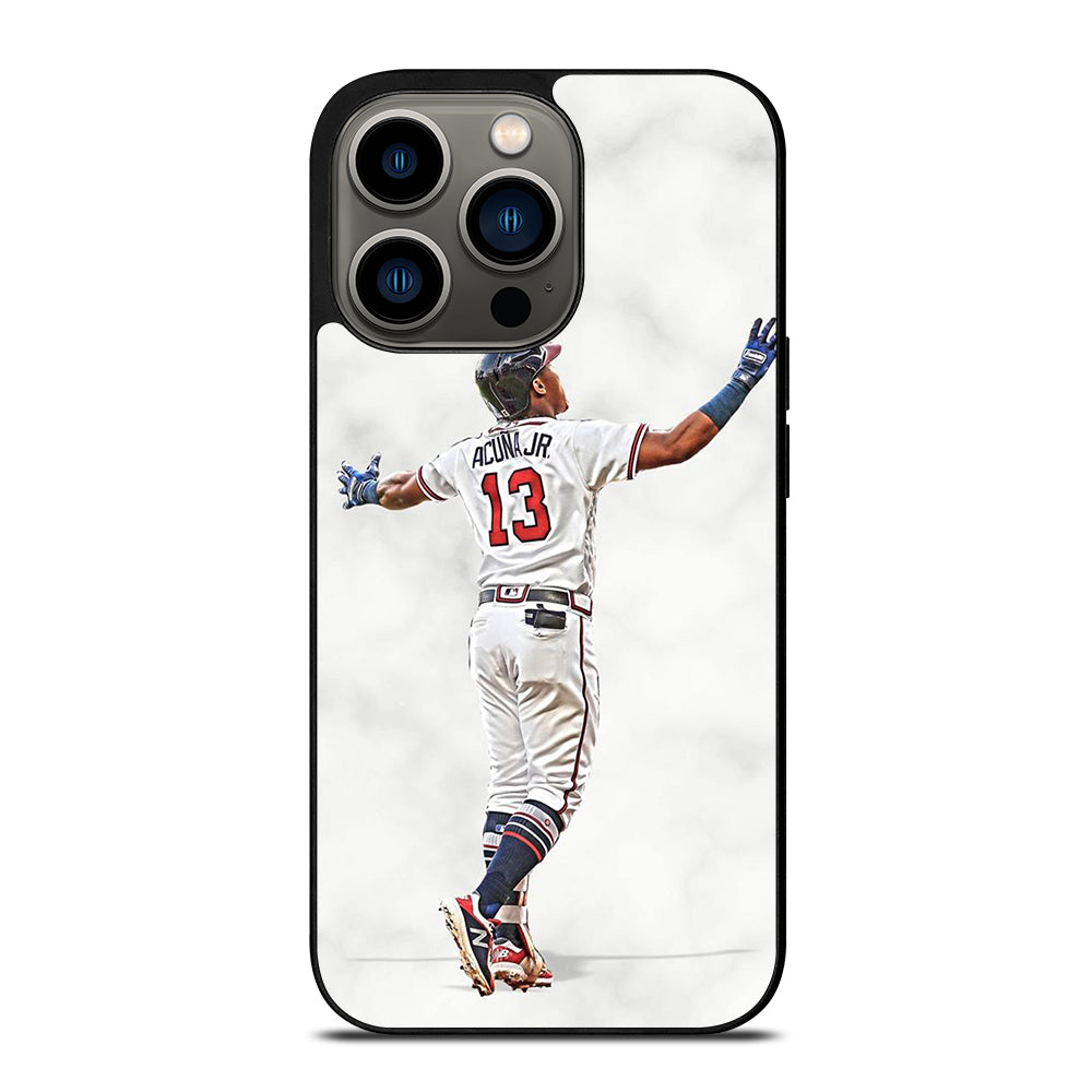 RONALD ACUNA JR ATLANTA BRAVES MARBLE iPhone 13 Pro Case Cover