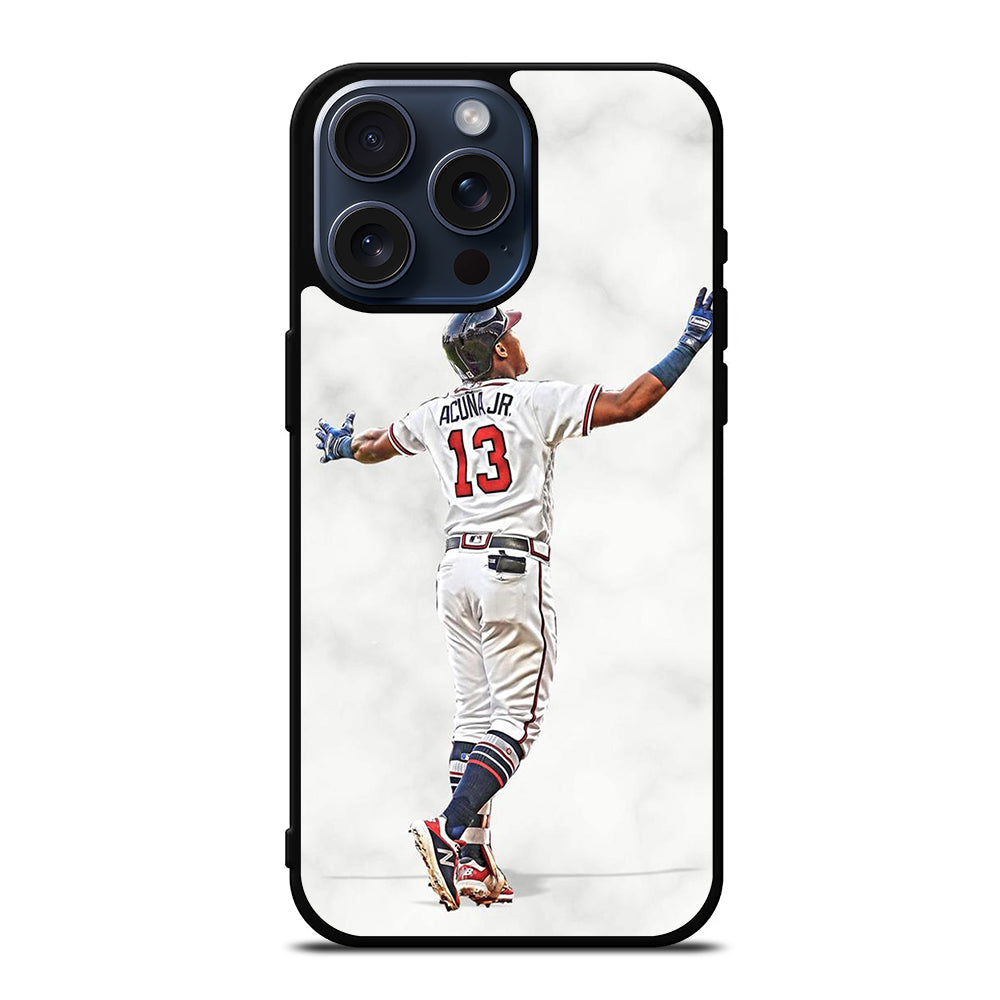 RONALD ACUNA JR ATLANTA BRAVES MARBLE iPhone 15 Pro Max Case Cover