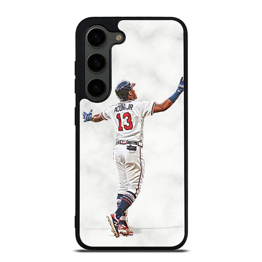 RONALD ACUNA JR ATLANTA BRAVES MARBLE Samsung Galaxy S23 Plus Case Cover