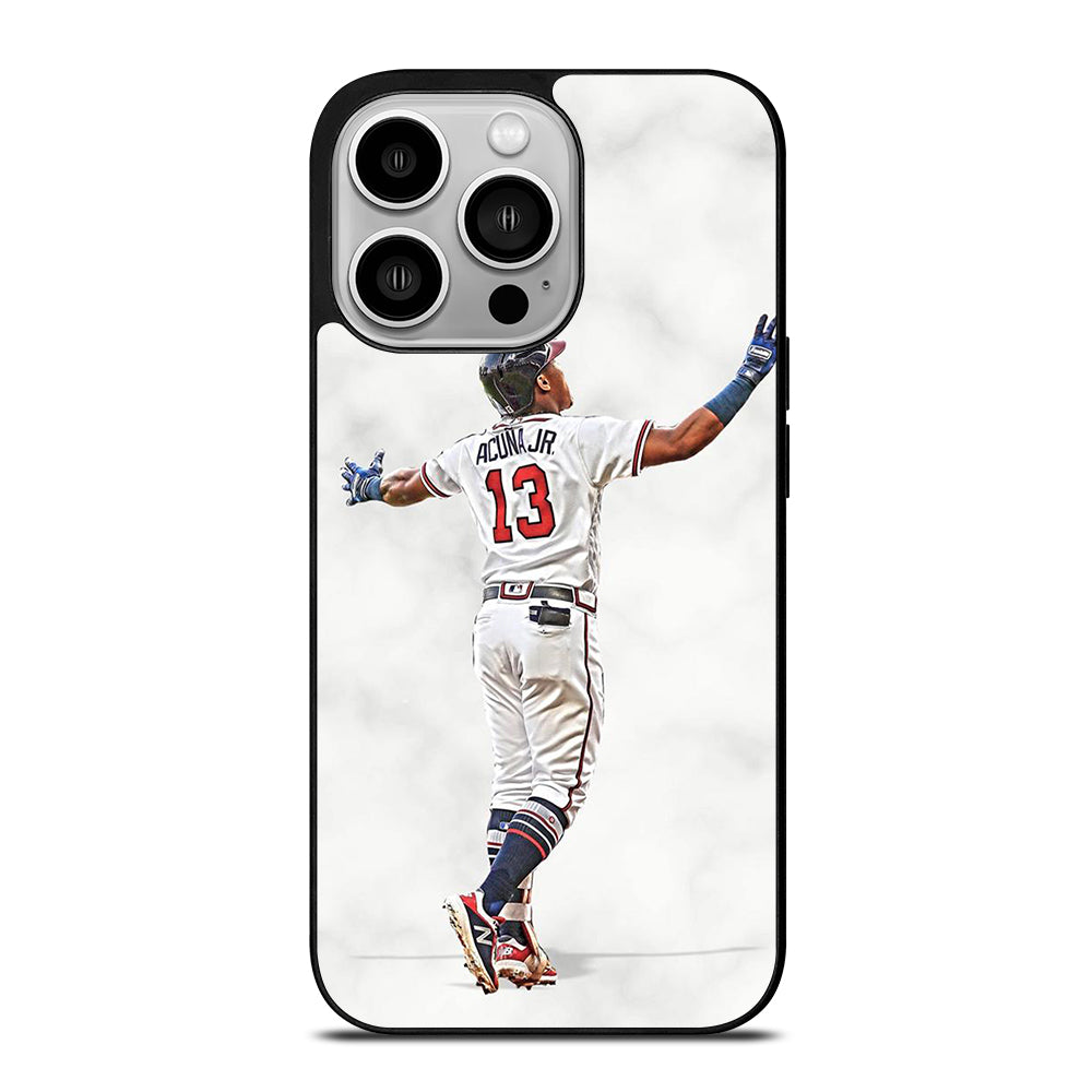 RONALD ACUNA JR ATLANTA BRAVES MARBLE iPhone 14 Pro Case Cover