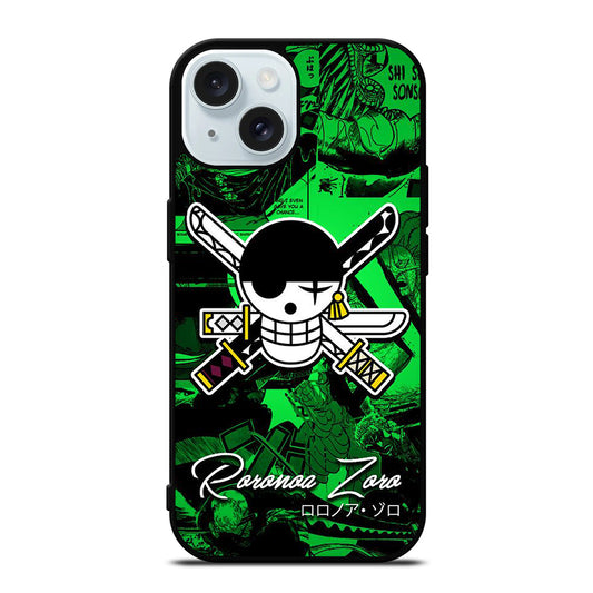 RORONOA ZORO ICON ONE PIECE iPhone 15 Case Cover