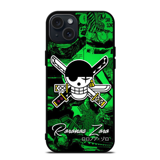 RORONOA ZORO ICON ONE PIECE iPhone 15 Plus Case Cover