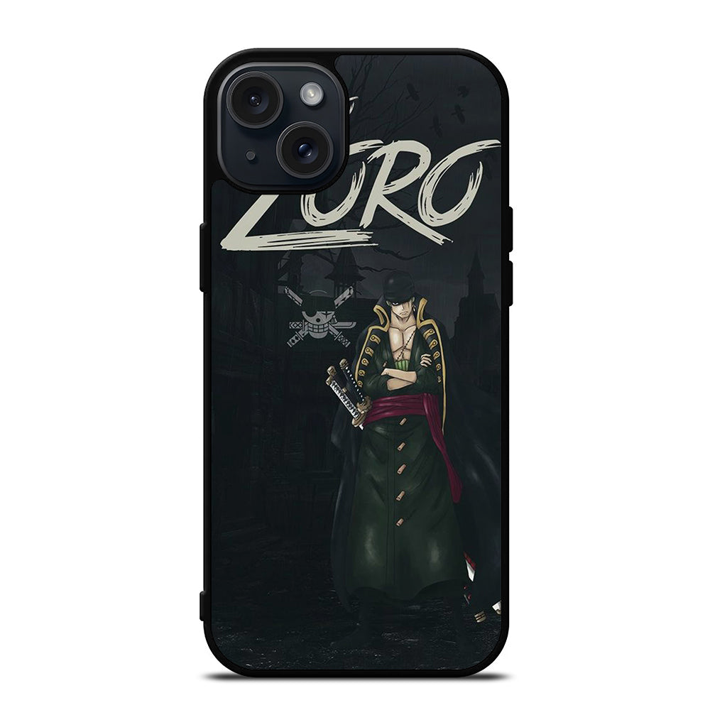 RORONOA ZORO ONE PIECE ANIME iPhone 15 Plus Case Cover