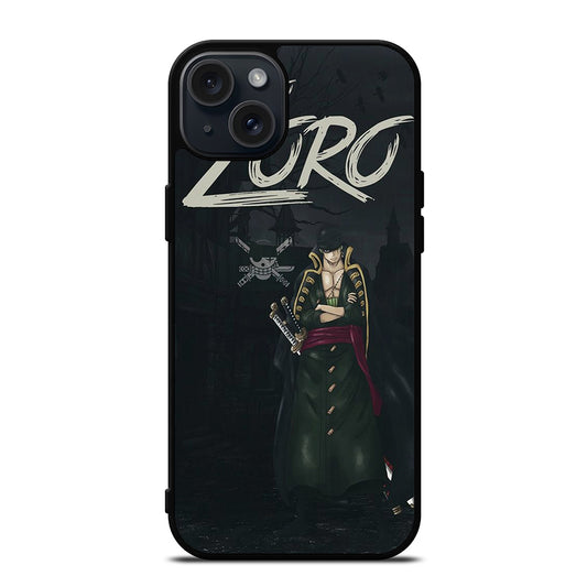 RORONOA ZORO ONE PIECE ANIME iPhone 15 Plus Case Cover