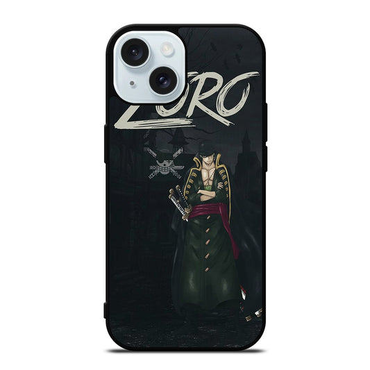 RORONOA ZORO ONE PIECE ANIME iPhone 15 Case Cover