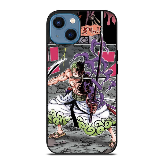 RORONOA ZORO ONE PIECE COMIC iPhone 14 Case Cover