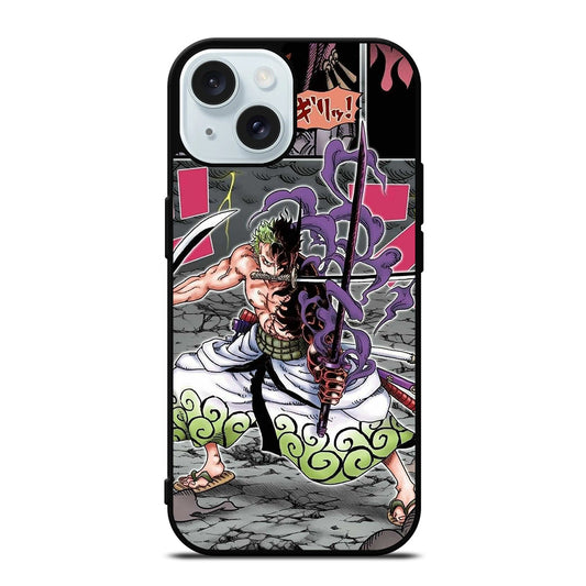 RORONOA ZORO ONE PIECE COMIC iPhone 15 Case Cover