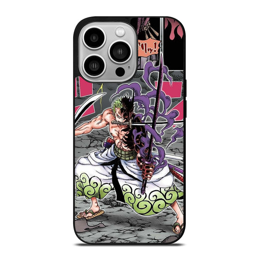 RORONOA ZORO ONE PIECE COMIC iPhone 14 Pro Case Cover