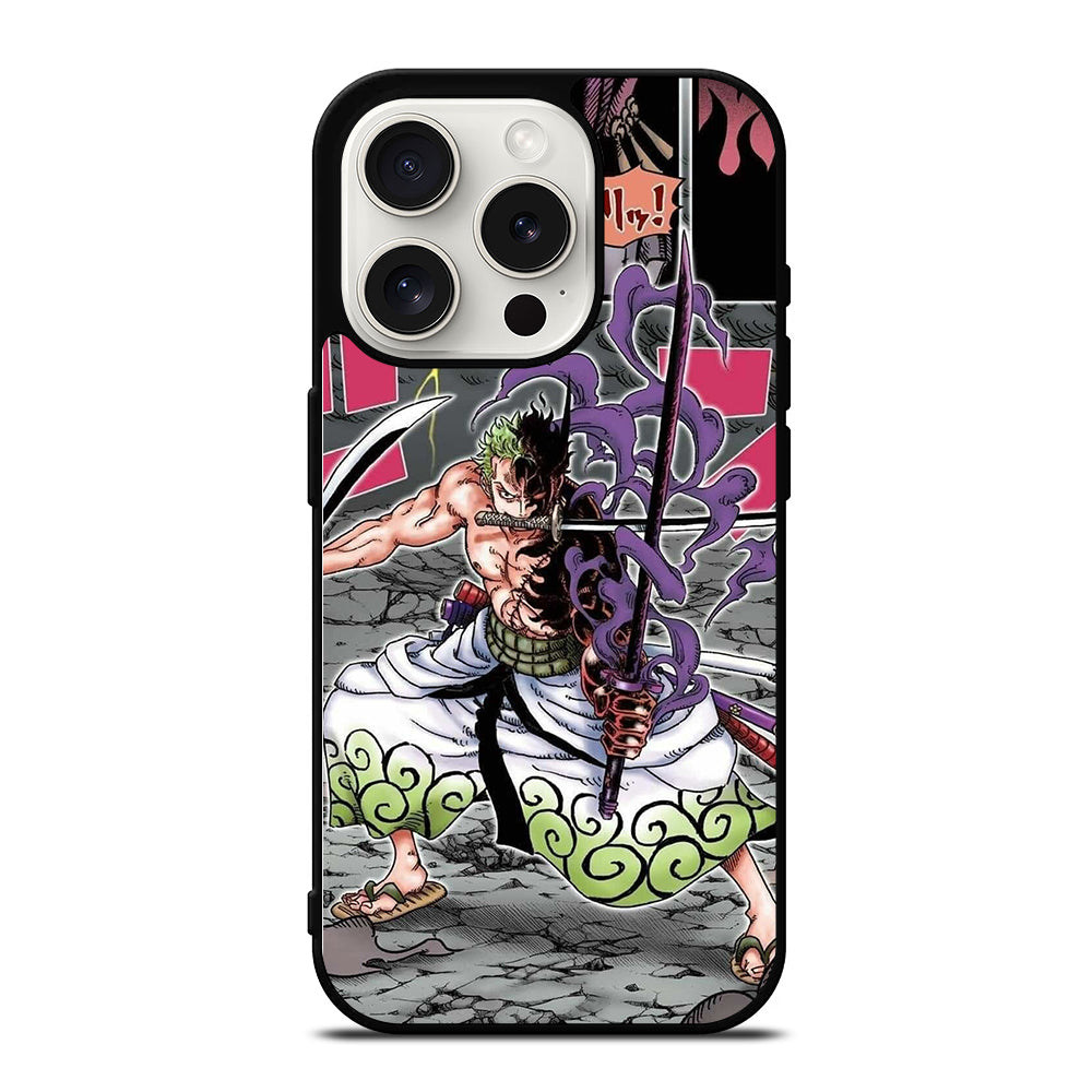 RORONOA ZORO ONE PIECE COMIC iPhone 15 Pro Case Cover