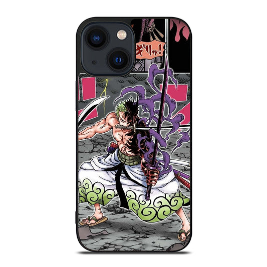 RORONOA ZORO ONE PIECE COMIC iPhone 14 Plus Case Cover