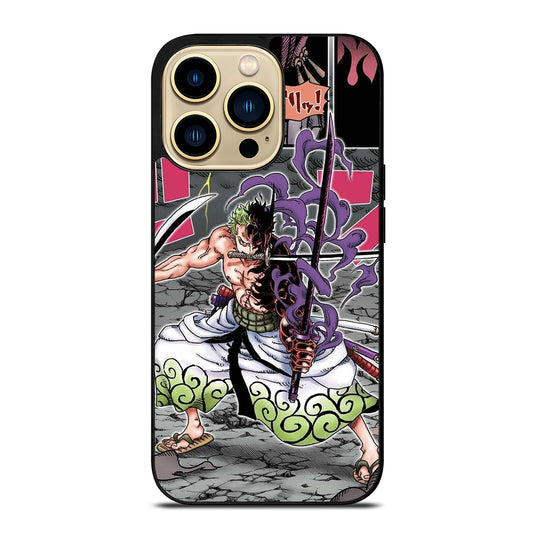 RORONOA ZORO ONE PIECE COMIC iPhone 14 Pro Max Case Cover
