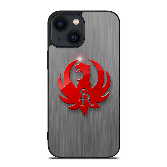 RUGER FIREARM METAL LOGO iPhone 14 Plus Case Cover