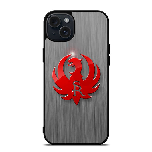 RUGER FIREARM METAL LOGO iPhone 15 Plus Case Cover