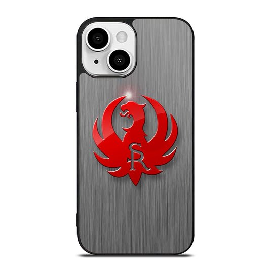 RUGER FIREARM METAL LOGO iPhone 13 Mini Case Cover