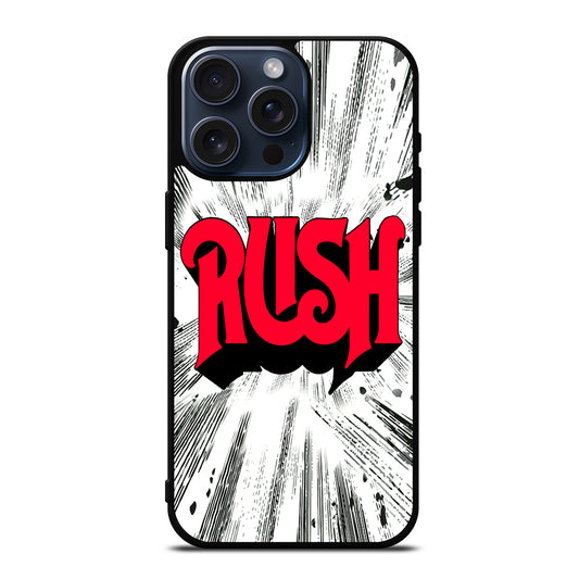 RUSH ROCK BAND LOGO iPhone 15 Pro Max Case Cover