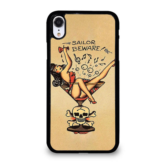 SAILOR JERRY BEWARE TATTOO iPhone XR Case Cover